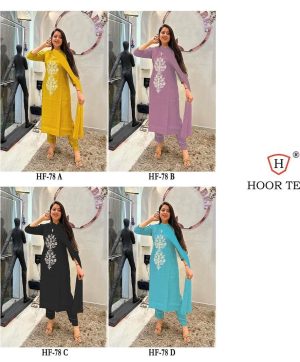 HOOR TEX HF 78 A B C D READYMADE SALWAR SUITS