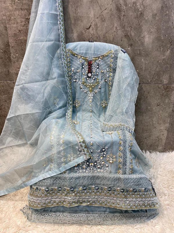 HOOR TEX OR 62 A B C D ORGANZA PAKISTANI SUITS