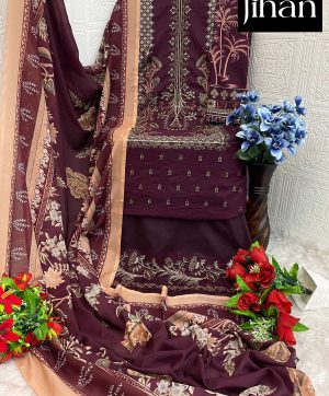 JIHAN 3374 F PAKISTANI COTTON SALWAR SUITS