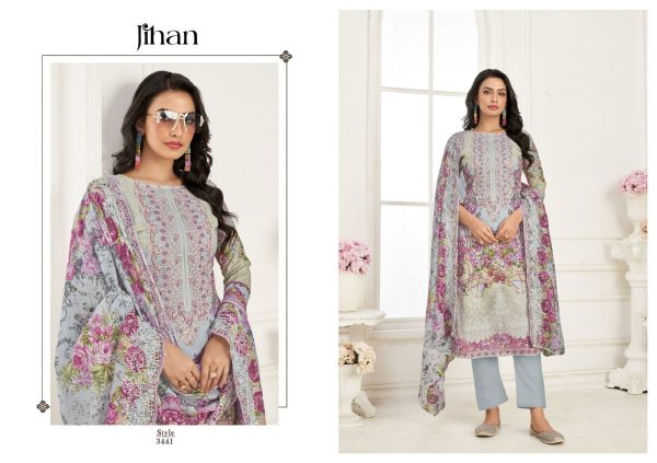 JIHAN 3441 NEEDLE WONDER VOL 4 COTTON SUITS