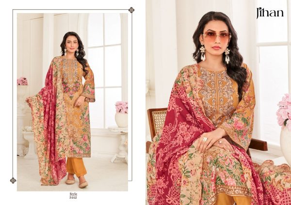 JIHAN 3442 NEEDLE WONDER VOL 4 COTTON SUITS