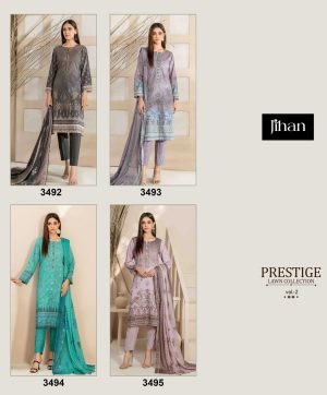 JIHAN 3492 TO 3495 PRESTIGE VOL 2 LAWN COLLECTION