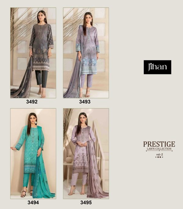 JIHAN 3492 TO 3495 PRESTIGE VOL 2 LAWN COLLECTION