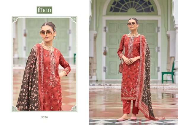 JIHAN 3528 TO 3531 BIN SAEED VOL 15 COTTON SUITS