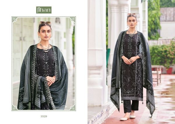 JIHAN 3528 TO 3531 BIN SAEED VOL 15 COTTON SUITS