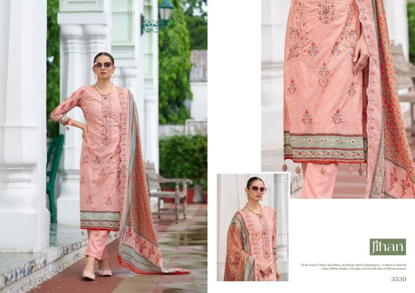 JIHAN 3528 TO 3531 BIN SAEED VOL 15 COTTON SUITS