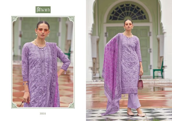 JIHAN 3528 TO 3531 BIN SAEED VOL 15 COTTON SUITS