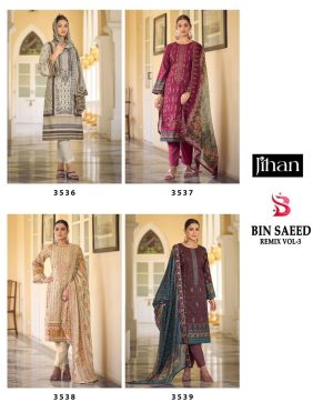 JIHAN 3536 TO 3539 BIN SAEED REMIX VOL 3 SUITS