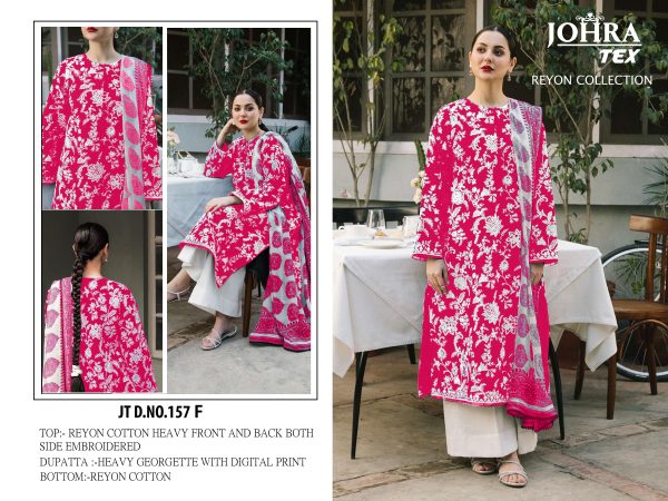 JOHRA TEX JT 157 F RAYON PAKISTANI SUITS IN INDIA