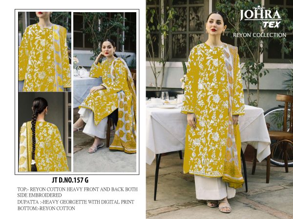 JOHRA TEX JT 157 G RAYON PAKISTANI SUITS IN INDIA