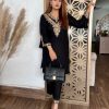 LC 1336 DESIGNER VELVET PLAZZO SUITS ONLINE