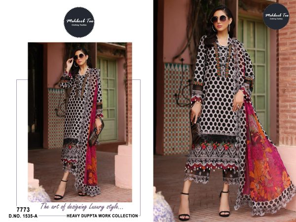 MEHBOOB TEX 1535 A PAKISTANI COTTON SUITS