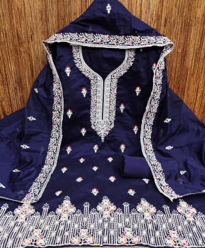 RN SILK MILL CHANDERI SUITS MATERIALS ONLINE