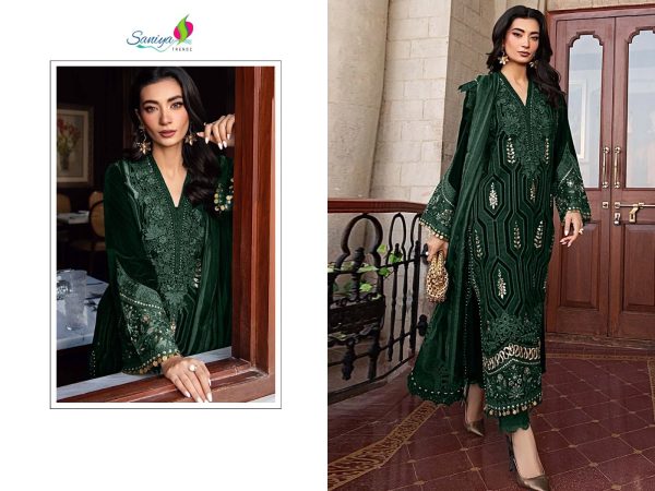 SANIYA TRENDZ 7120 A RAYON PAKISTANI SUITS