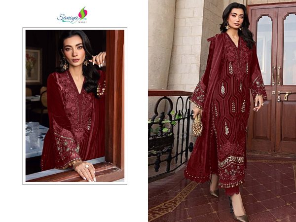 SANIYA TRENDZ 7120 B RAYON PAKISTANI SUITS