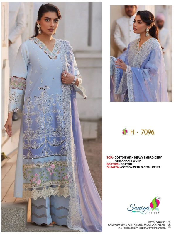 SANIYA TRENDZ H 7096 COTTON SALWAR SUITS