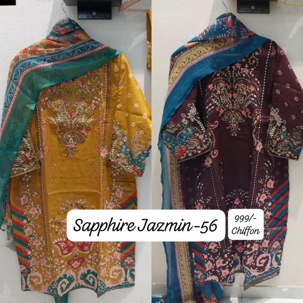 SAPPHIRE PATCHWORK & EMBROIDERED SUITS