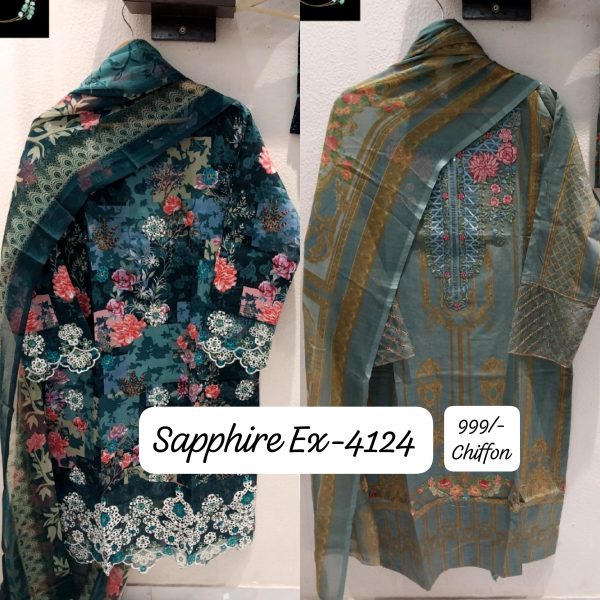 SAPPHIRE PATCHWORK & EMBROIDERED SUITS