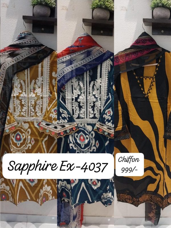 SAPPHIRE PATCHWORK & EMBROIDERED SUITS