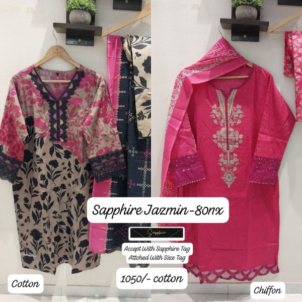 SAPPHIRE PATCHWORK & EMBROIDERED SUITS