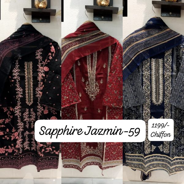 SAPPHIRE PATCHWORK & EMBROIDERED SUITS