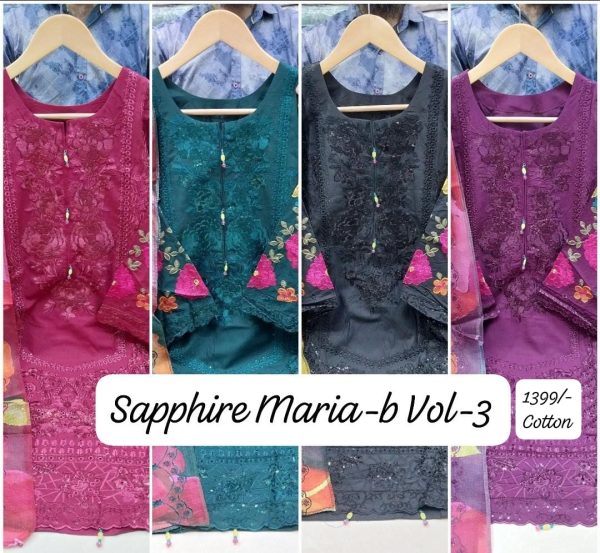 SAPPHIRE PATCHWORK & EMBROIDERED SUITS