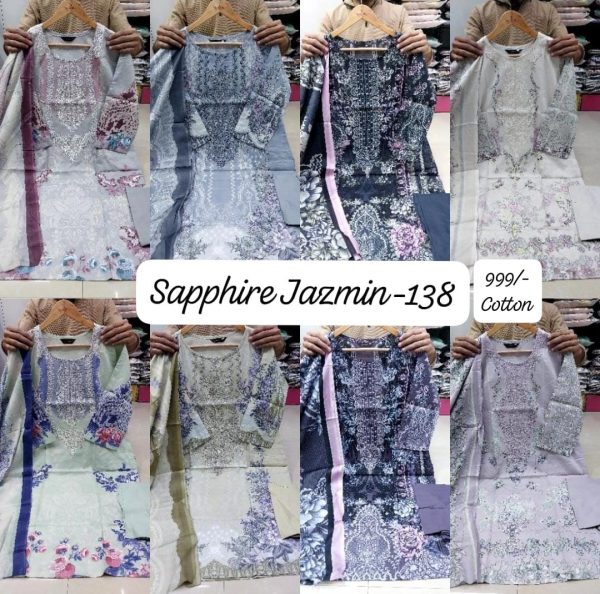 SAPPHIRE PATCHWORK & EMBROIDERED SUITS