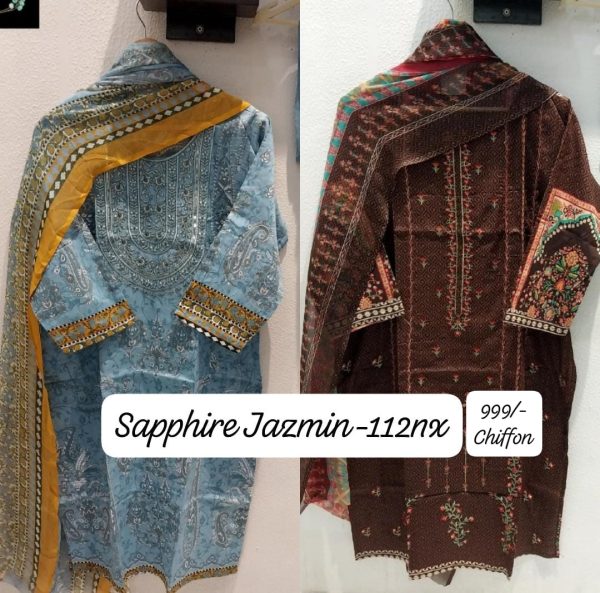 SAPPHIRE PATCHWORK & EMBROIDERED SUITS