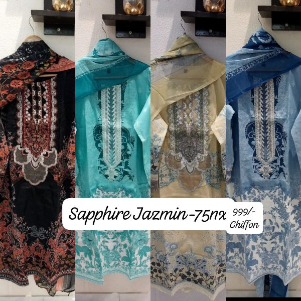 SAPPHIRE PATCHWORK & EMBROIDERED SUITS