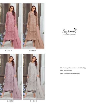 SERINE S 485 A B C D PAKISTANI SALWAR SUITS