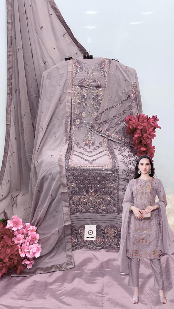 SHANAYA FASHION S 201 A B C D ROSE HAND CRAFT SUITS