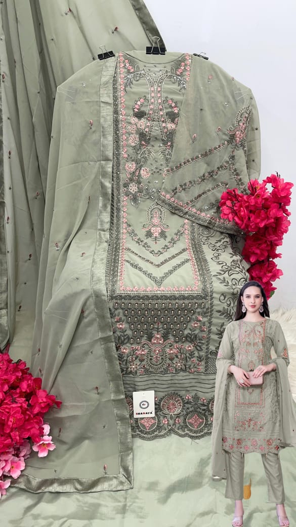 SHANAYA FASHION S 201 A B C D ROSE HAND CRAFT SUITS