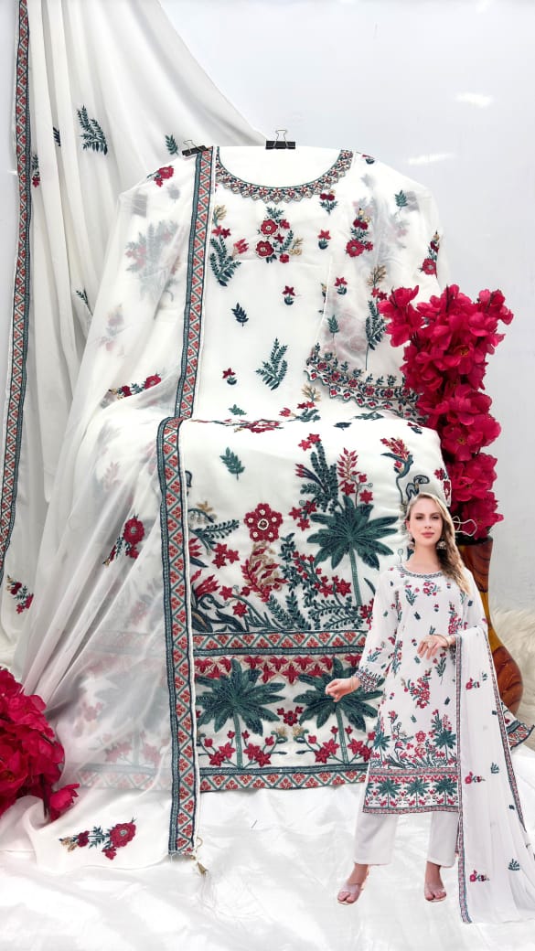 SHANAYA FASHION S 203 A ROSE PAKISTANI SUITS