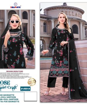 SHANAYA FASHION S 203 B ROSE PAKISTANI SUITS