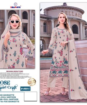 SHANAYA FASHION S 203 C ROSE PAKISTANI SUITS