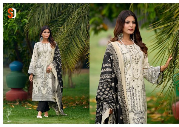 SHRADDHA DESIGNER 1005 BIN SAEED COTTON SUITS