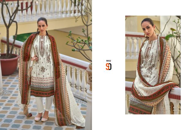 SHRADDHA DESIGNER 9002 BIN SAEED COTTON SUITS