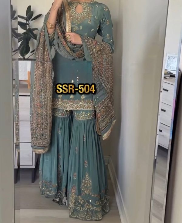 SHREE HARI SSR 504 DESIGNER PLAZZO SUITS