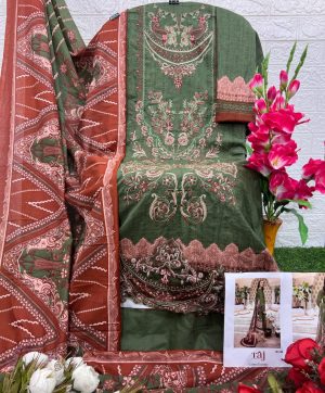 TAJ CREATIONS 585 PAKISTANI COTTON SUITS