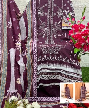 TAJ CREATIONS 587 COTTON PAKISTANI SUITS