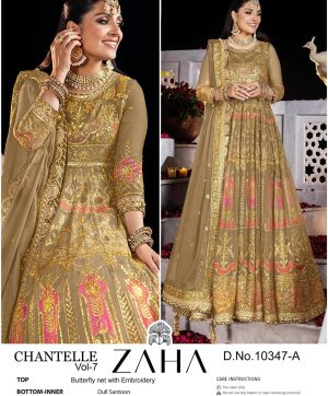 ZAHA 10347 A CHANTELLE VOL 7 SALWAR SUITS