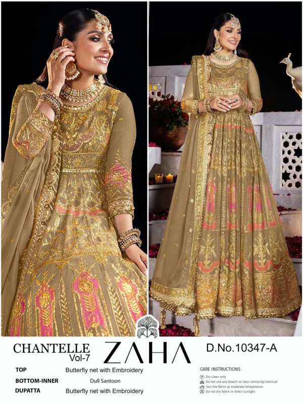 ZAHA 10347 A CHANTELLE VOL 7 SALWAR SUITS