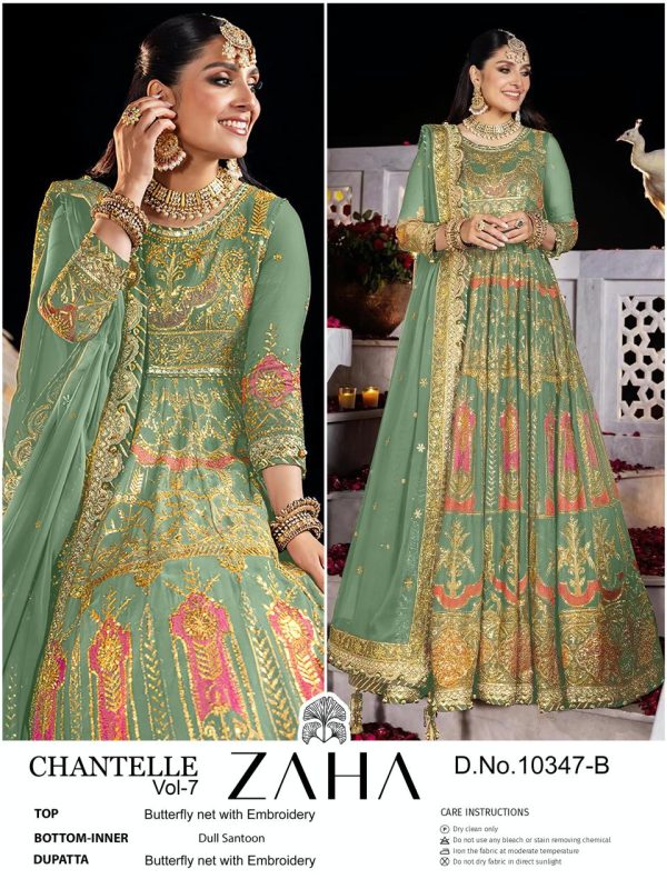 ZAHA 10347 B CHANTELLE VOL 7 SALWAR SUITS