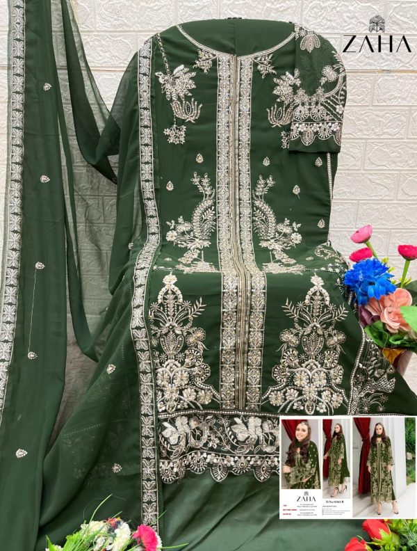 ZAHA 10363 B PAKISTANI SUITS WHOLESALE