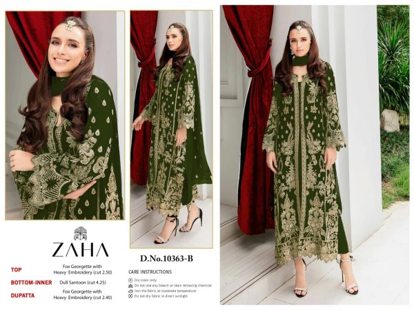 ZAHA 10363 B PAKISTANI SUITS WHOLESALE