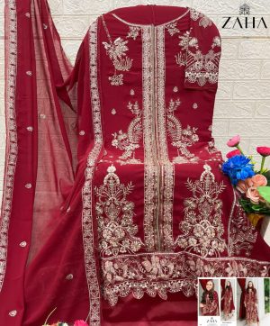 ZAHA 10363 C PAKISTANI SUITS WHOLESALE