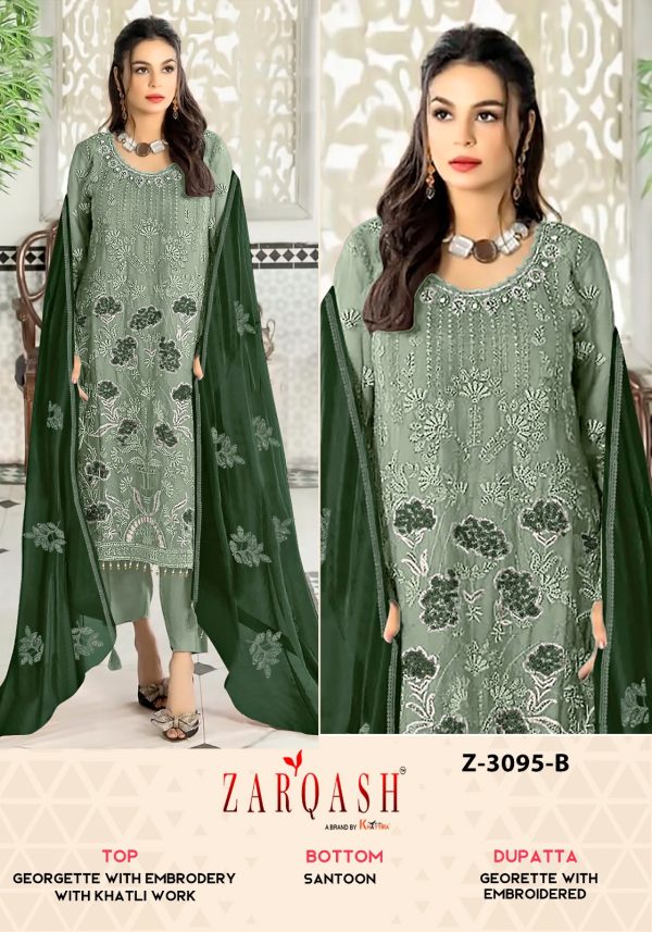 ZARQASH Z 3095 A B C D PAKISTANI SUITS IN INDIA