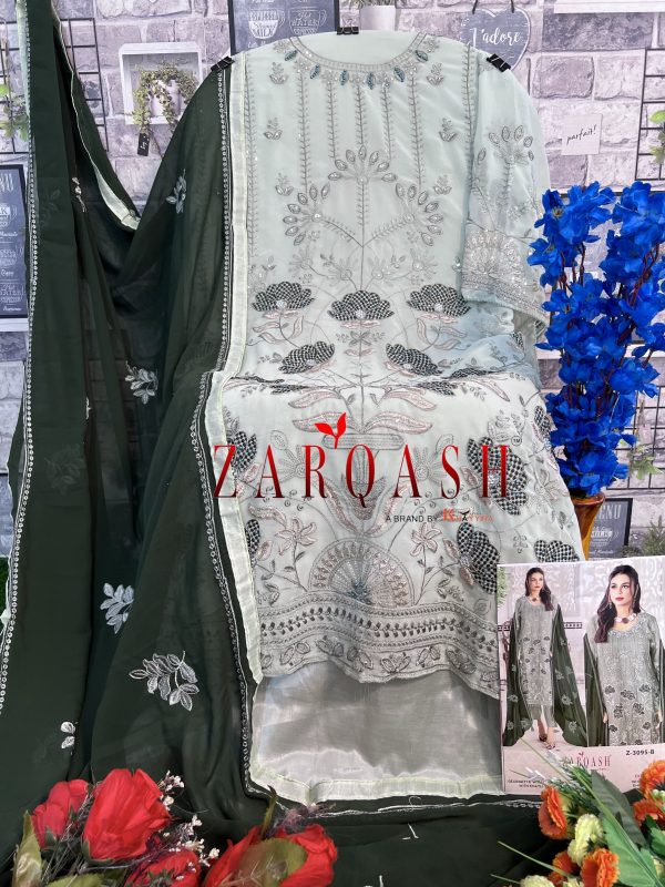 ZARQASH Z 3095 A B C D PAKISTANI SUITS IN INDIA