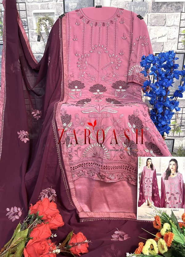 ZARQASH Z 3095 A B C D PAKISTANI SUITS IN INDIA