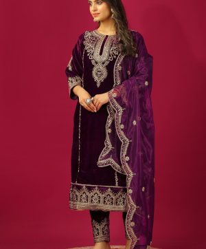 ZEEL FASHION ZF 5003 A DESIGNER VELVET SUITS